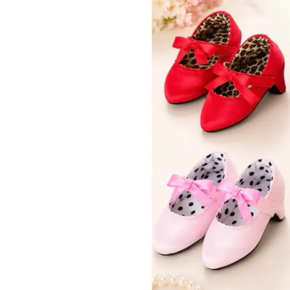 Baby Girl High Heel Princess Shoes for First Birthday Photos 0-6Mth